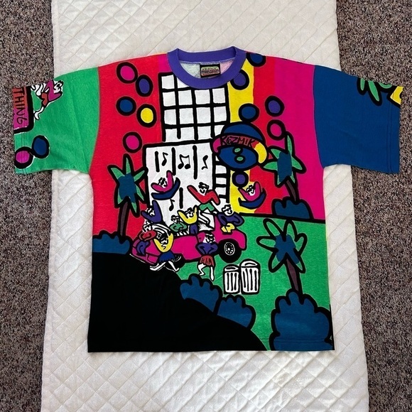 Vintage KOZMIK Original Design T-Shirt Tee Size Large Made in USA - Picture 1 of 7